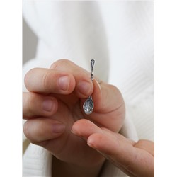 Ложка-загребушка из чернёного серебра - 3,2 см Л-105ч