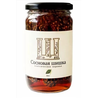 Варенье из сосновых шишек стекло 450г ЭКОПРОДУКТЫ, 1193745
