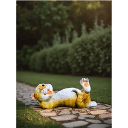Садовая фигура из полистоуна «Ленивый Кот», 12.5×11×23 см