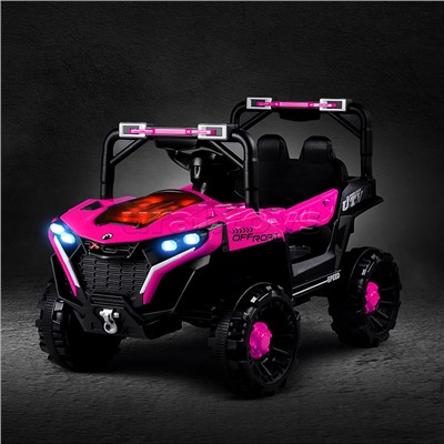 Электромобиль детский "Внедорожник" (цвет розовый)