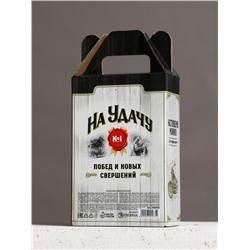 Подарочный набор «На удачу»: гель для душа и шампунь для волос виски, 2×250 мл, Чистое счастье