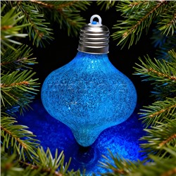 Набор новогодних украшений "Блестящий фонарик" (4шт х 10см)