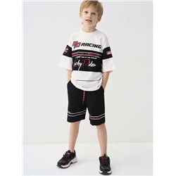 Комплект трикотажный для мальчиков: фуфайка (футболка), шорты