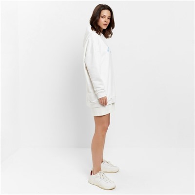 Худи женское MINAKU: SPORTY & STYLISH, цвет экрю, размер 50-52