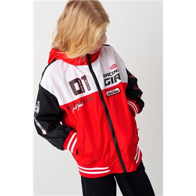 Куртка текстильная с полиуретановым покрытием для девочек (ветровка) PLAYTODAY, 1240551