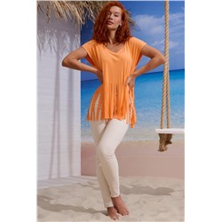 7494 футболка женская (Персик)