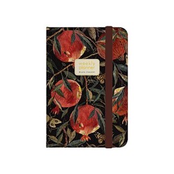 Еженедельник недатированный А5 144 стр. на резинке "FLORA. Гранат" 3-821/04 Bruno Visconti