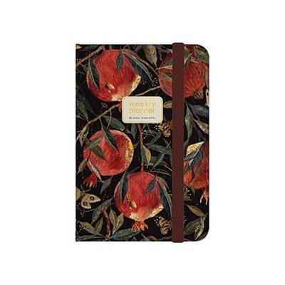 Еженедельник недатированный А5 144 стр. на резинке "FLORA. Гранат" 3-821/04 Bruno Visconti