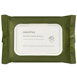Innisfree, Очищающие салфетки с оливковым маслом, 30 шт.