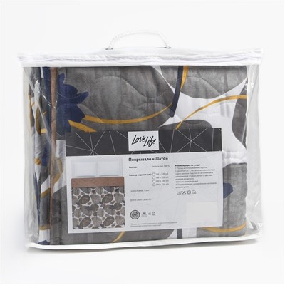 Покрывало Love Life 1.5 сп «Шато» 150×220 ±5 см, новосатин, 100% п/э