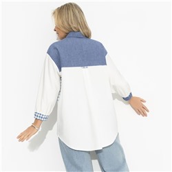 Рубашка комбинированная, Жемчужина образа (white)