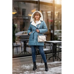 Куртка верблюжья шерсть, арт 302 (Бирюзовый)