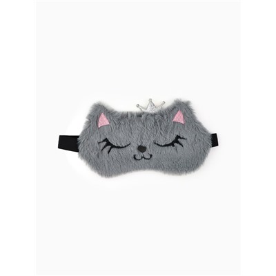 Маска для сна «Кошечка», серая