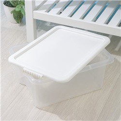 Контейнер для хранения Porter, 14 л, 42,5×31,5×17,5 см, с крышкой, цвет слоновая кость