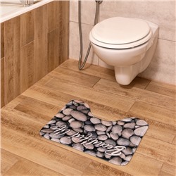 Коврик для ванной Этель Beautiful life, 50×40 см, велюр