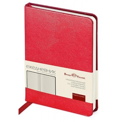 Ежедневник недатированный А6 "MEGAPOLIS" красный 3-283/04 Bruno Visconti
