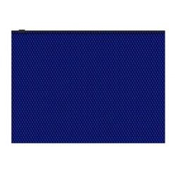 Папка на гибкой молнии А4 ZIP Diamond Total Blue полупрозрачная синяя 55089 ErichKrause