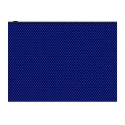 Папка на гибкой молнии А4 ZIP Diamond Total Blue полупрозрачная синяя 55089 ErichKrause