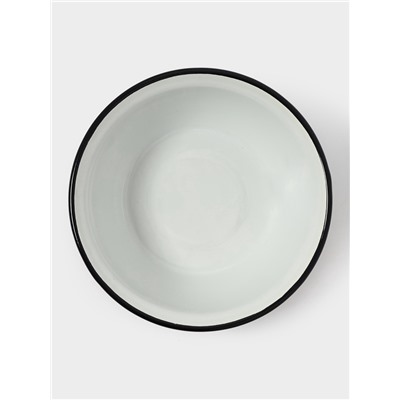 Миска эмалированная, 1 л, белая