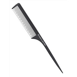 Kristaller Профессиональный гребень для волос с ручкой 8612, карбон, черный, 24 см 25312