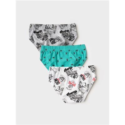 Трусы трикотажные для мальчиков - брифы, 3 шт в комплекте
