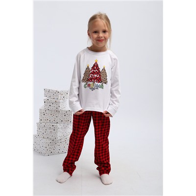 Детская пижама с брюками П324 Нарядные Ёлочки НАТАЛИ, 1214071