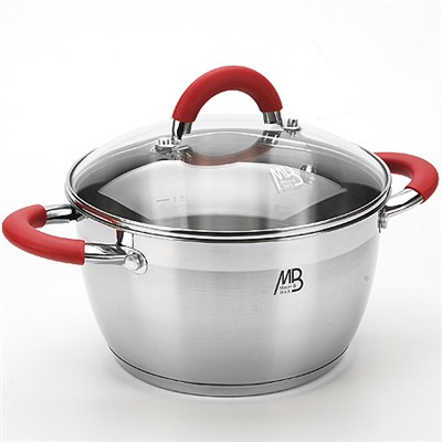 4546 Кастрюля(2,7л)MB(20см),сил/руч стекл/кр (x6)