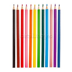 Карандаши цветные 12цв. ECO "COOL RACING" заточен. в карт. коробке с европодвесом