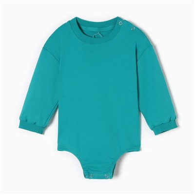 Свитшот - комбинезон детский MINAKU, рост 62-68 см, изумрудный