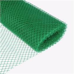 Сетка садовая, 1.5×20 м, ячейка ромб 15×15 мм, пластиковая, зелёная, Greengo, в рулоне