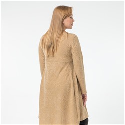 Платье, трикотаж, бежевый