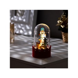 Светодиодная фигура под куполом «Щелкунчик» 6×9.5×6 см, дерево, батарейки LR1130×3 (в комплекте), свечение тёплое белое