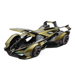 Машинка die-cast Lamborghini V12 Vision Gran Turismo, 1:18, зелёная,