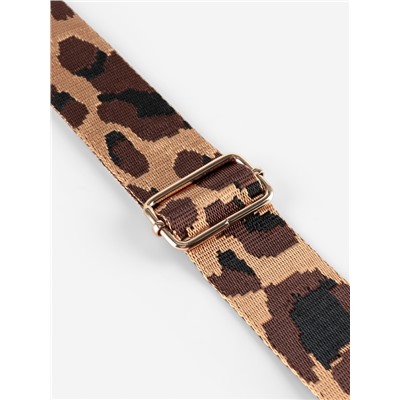 Ручка для сумки «Орнамент леопард», стропа, с карабинами, 139 ± 3×3.8 см, цвет коричневый