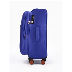УЦЕНКА Чемодан на колёсах Bagvoyage средний 71 л (М), на молнии, с увеличением, кодовый замок, 4 колеса, васильковый