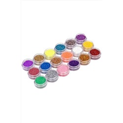 Kristaller Блёстки-песок для дизайна ногтей в баночке, 1 шт., в ассортименте KRISTALLER, 1106663