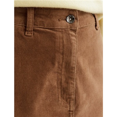 Юбка из эластичного микро-вельвета