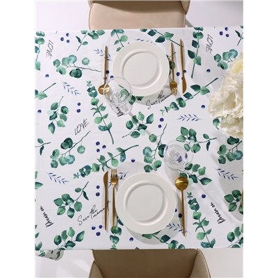 Скатерть «Доляна» Eucalyptus, 110×144 см, 100% хлопок, 164 г/м²