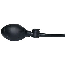 Анальный вибратор с функцией расширения True Black - 17 см.