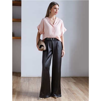 Блузка с коротким рукавом из вискозы с лиоцеллом