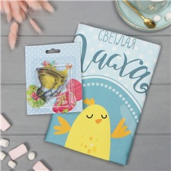 Набор «Цыплята»: полотенце, 40×73 см, саржа 190 г/м², формочки для печенья