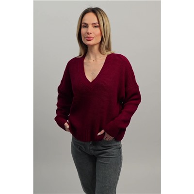 Женский вязаный джемпер оверсайз Happyfox