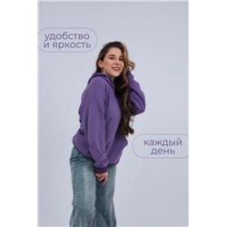 52717 Толстовка женская без начеса (Сиреневый)