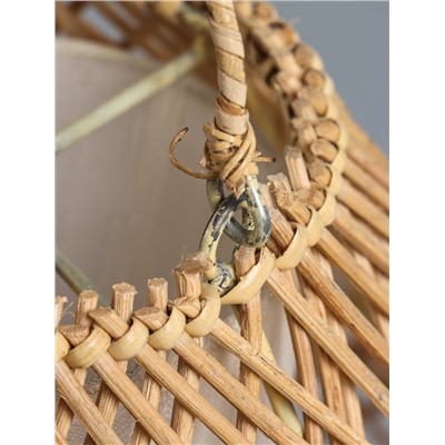 УЦЕНКА Светильник потолочный из ротанга «Объём» 1×120 Вт, Е27, 30×30×40 см