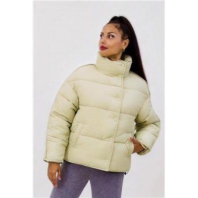 Стильная куртка Оверсайз арт.592 Евро-зима, демисезон (Светло-зеленый)