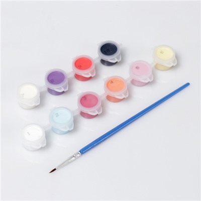 Картина по номерам для детей «Забавные зайчата», 20×30 см