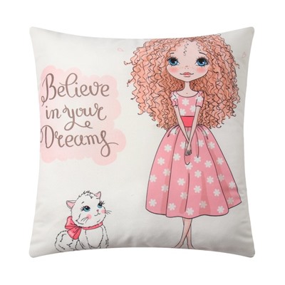 Наволочки декоративные набор 2 шт. «Этель. Девичьи истории», 40×40, велюр