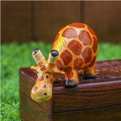 Сувенир «Жираф Стёпа подглядывает», 11×8×4.5 см, дерево