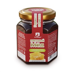 Мёд пантовый с восковой молью и исландским мхом 210 гр.