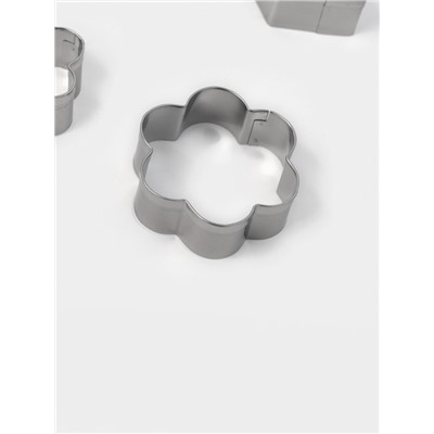 Формы для печенья Доляна «Ассорти», набор 30 шт., в кейсе, нержавеющая сталь, серебристые